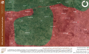 مواقع النفوذ والسيطرة الغوطة الشرقية - 02 نيسان 2016