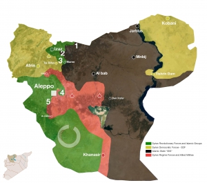 Aleppo Battle Fronts Status - April -May - 2016